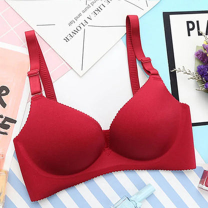 Women Lingerie Seamless Adjustable Bra Sexy Comfortable Nylon Flower Print One-Piece Underwear  Breathable