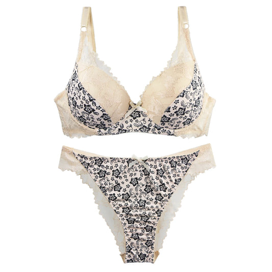 2027New 34/75 36/80 38/85 40/90 42/95 44/100 BCDE Bras Set White burgundy Beige Black Green Blue Push Up Underwear For Women