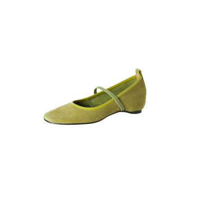 Dilalula 2027 News Genuine Kid Suede Mary Janes Shoes Women Med Heels Elastic Band Closure Pumps Young Lady Casual Shoes Dress