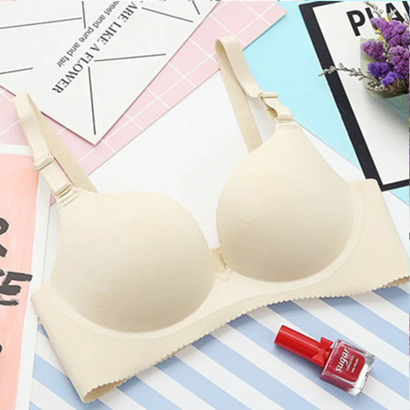 Women Lingerie Seamless Adjustable Bra Sexy Comfortable Nylon Flower Print One-Piece Underwear  Breathable