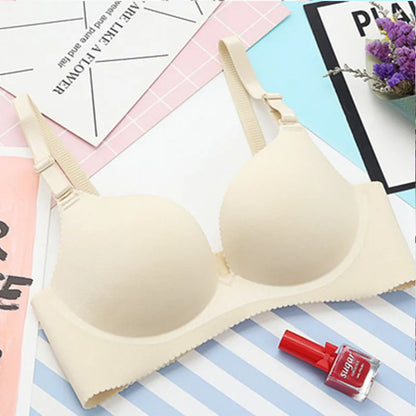Women Lingerie Seamless Adjustable Bra Sexy Comfortable Nylon Flower Print One-Piece Underwear  Breathable