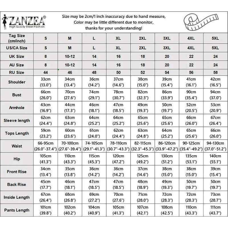 ZANZEA Women Muslim Sets Autumn Leopard Print Two Piece Outfit Ruffle Long Lantern Sleeve Blouse Elastic Waist Wide Leg Pants