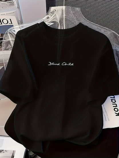 A small-sized cute letter-printed short-sleeved T-shirt a casual short-sleeved shirt comfortable for ladies fashionable for wear
