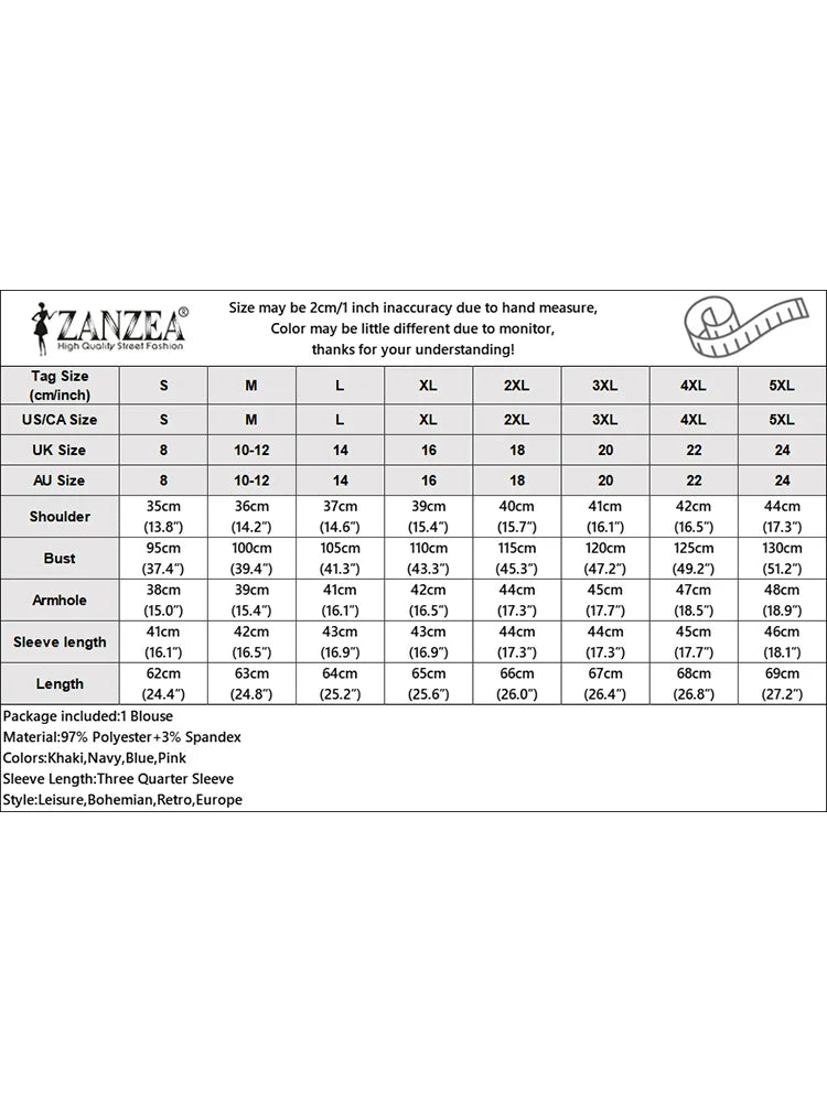 ZANZEA Elegant Bow Detailed Women Blouses Autumn 2025 Keyhole Neck 3/4 Puff Sleeve Crinkled Solid Color Tops Fashion Woman Cloth