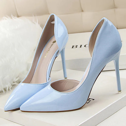 BIGTREE Shoes 2026 Women Pumps Patent Leather High Heels Stiletto Sexy Party Shoes OL Career Women Heels Office Shoes 12 Colors