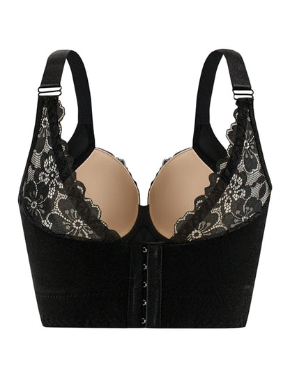 Lace Bra, Comfy & Breathable Bra, Steel Rim Bra Converge Anti sagging Sports，Sexy Women's Lingerie & Underwear