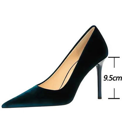BIGTREE Shoes Suede Women Pumps 2026 New High Heels Fashion Sexy Party Shoes Stiletto Ladies Shoes Women Heels Plus Size 42 43