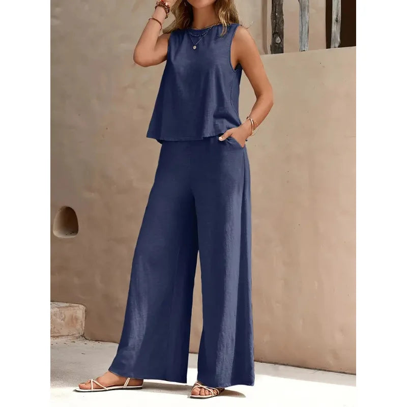 Casual Ladies Set 2 Pieces Set for Woman New Matching Sets of Women Two Piece Outfits Woman Clothes Clothing Female Women's Suit