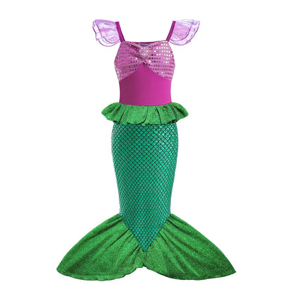 Children Costume Girl Dress Halloween Princess Cosplay Party Rapunzal Anna Elsa Birthday Clothes