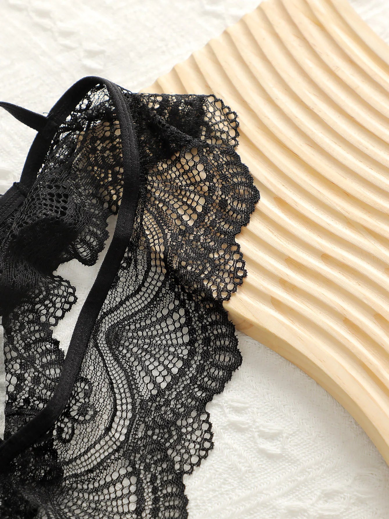 2024 New Women's Latest Production And Sales Pull Gathering Lace Underwear And Underwear Set U093