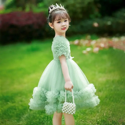 Fairy Princess Tulle Dress for Kids Summer Clothes Girls Girl 12 Years 10 Old 9 4 Year Elementary Holiday Dresses Party Pink 8 7
