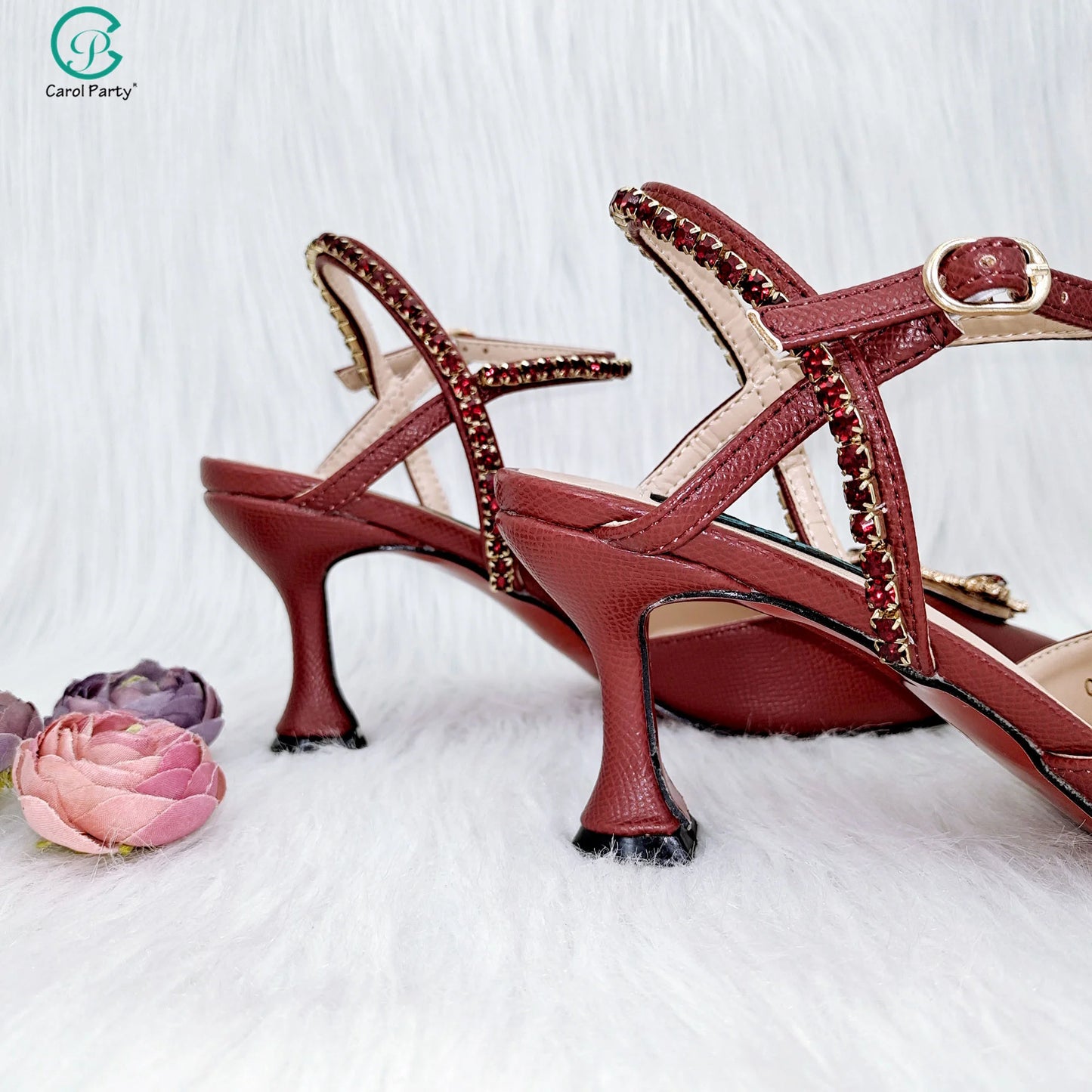QSGFC New Luxury Women's Shoes Comfortable SS Class High Heels Bag in Spring, Summer, and Autumn
