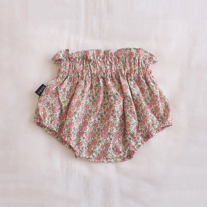 Ircomll 2pcs Summer Toddler Baby Girl Shorts Cotton Linen Floral Breathable Lounge Kids Pants Children Loose PP Pants Shorts