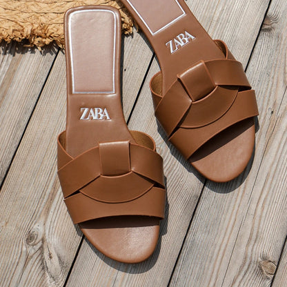 Summer Women Slippers Fashion Outdoor Casual Breathable Flat T-shape Soft Comfortable Heels Shoes Open Toe Sandals Slides Women