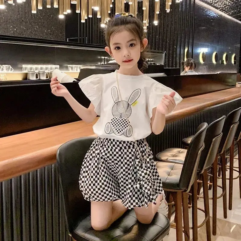Children's Costumes Girls Clothes From 8 To 12 Years Old Sets 10 7 Girls' Summer Girl Suit 5 6 Kids Set Child Cotton Clothing 4