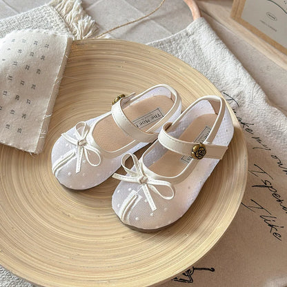 Fashion Women Shoes 2026 Spring/summer Cute Kid Shoe 1-12y Bow Princess Shoes Performance Shos Cute Girl Shoes
