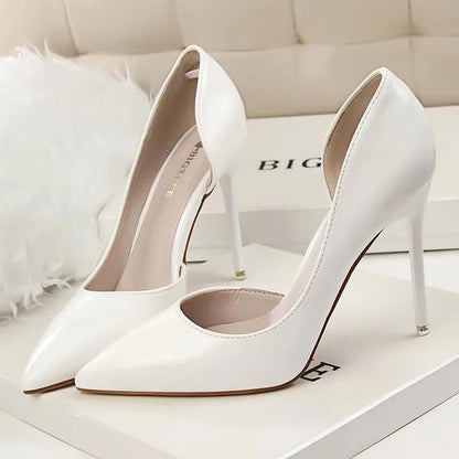 BIGTREE Shoes 2026 Women Pumps Patent Leather High Heels Stiletto Sexy Party Shoes OL Career Women Heels Office Shoes 12 Colors
