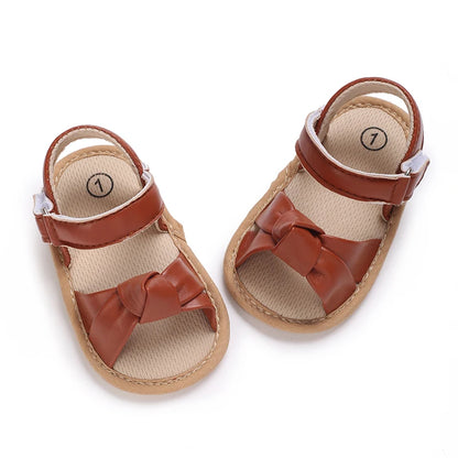 Summer 0-18M Baby Cute Open Toed Pre School Summer Sandals Princess Casual Soft Rubber Bottom Non Slip Single Shoes Women
