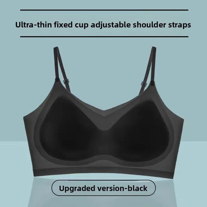 Summer Ultra-thin Ice Silk Seamless Underwear, Lightweight and Breathable Seamless Suspender, Beautiful Back Bra