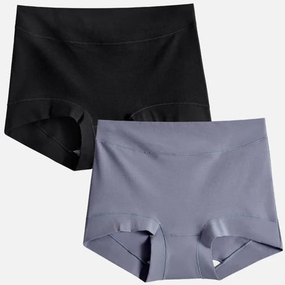 2pcs Women Cotton Panties High-Rise Plus Size M-4XL Female Underwear Boxers Shorts Comfort Underpants Sexy Intimates Lingerie