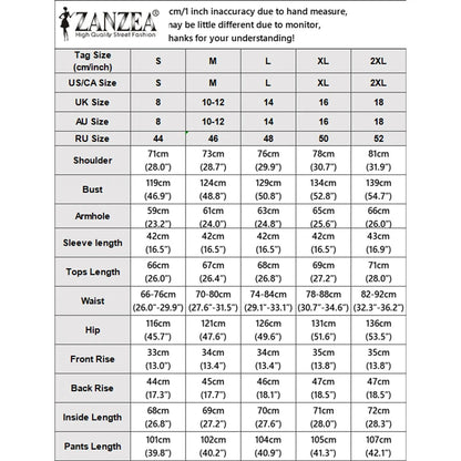 ZANZEA Women's Elegant Chic Pant Suits Lantern Sleeve Shirt & Wide Leg Pant 2 Pieces Sets Oversized Pant Sets Outfits Streetwear