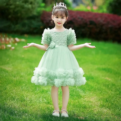 Fairy Princess Tulle Dress for Kids Summer Clothes Girls Girl 12 Years 10 Old 9 4 Year Elementary Holiday Dresses Party Pink 8 7
