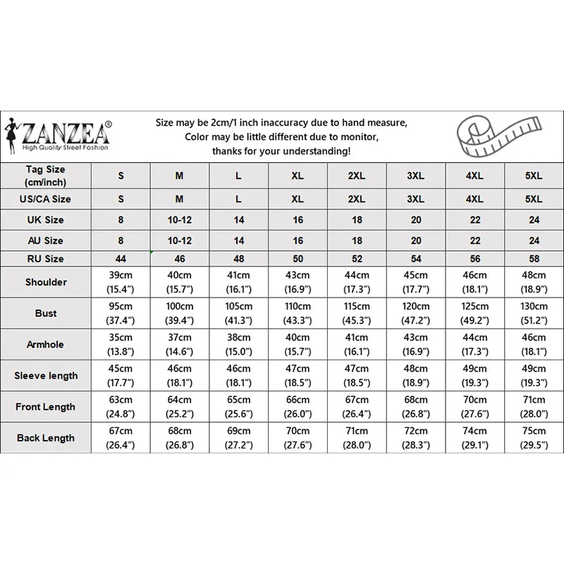 ZANZEA Women Crinkled Fabric Loose Blouses Turn-Down Collar Half-Buttons 3/4 Puff Sleeve Solid Blusas Mujer Daily Casual Tops