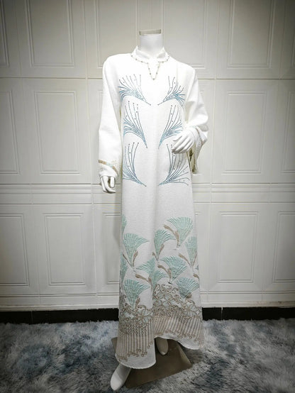 Eid Abaya Dubai Diamond Muslim Dress Women Islam Jalabiya Winkle Kaftan Turkey Kebaya Caftan Marocain Femme Robe Djellaba Abayas