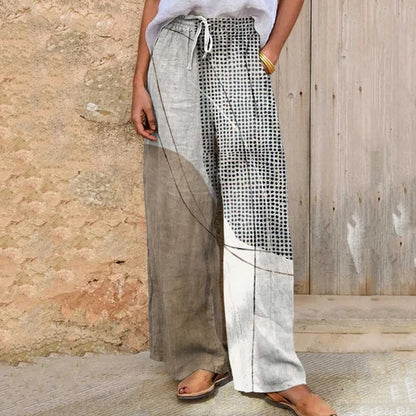 3D Cat Print Women's Wide-Leg Pants Fall/Summer Casual Comfortable Breathable Straight-Leg Pants Street Style Trendy Long Pants