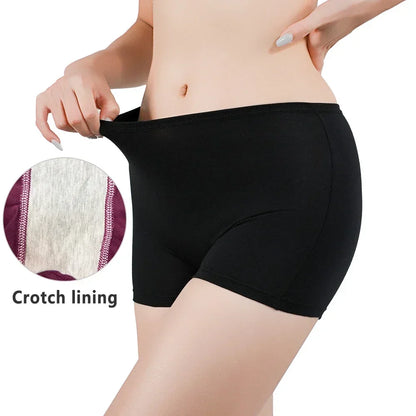 Women Safety Panties Boxer Shorts Female Ladies Traceles Underwear Woman Underpants Panty Pants Black Beige Protective Boyshorts
