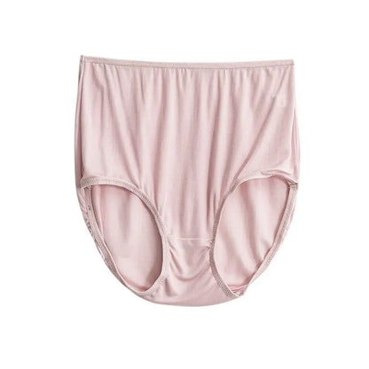 3Pcs/Set Natural Mulberry Silk Women's Underwear High Waist Briefs Traceless Breathable Sexy Underwear  Underwear Women Panties