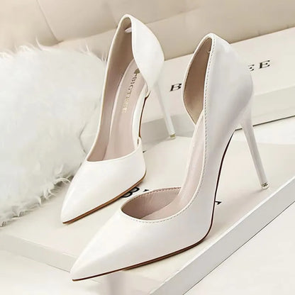 BIGTREE Shoes Patent Leather Heels 2026 Fashion Woman Pumps Stiletto Women Shoes Sexy Party Shoes Women High Heels 12 Colour
