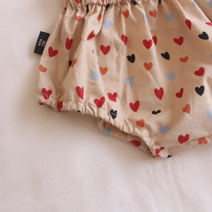 Ircomll 2pcs Summer Toddler Baby Girl Shorts Cotton Linen Floral Breathable Lounge Kids Pants Children Loose PP Pants Shorts