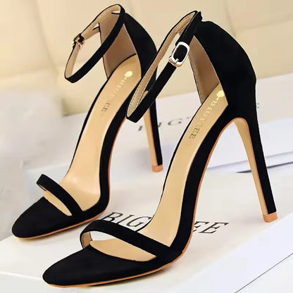 BIGTREE Shoes Kitten Heels Women's Open Toe Sandals Summer Women Pumps Sexy High Heels Fashion Stiletto Ladies Shoes 5 Color