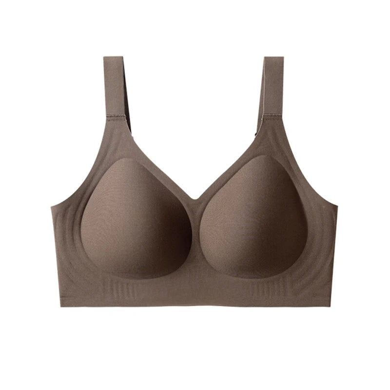 FallSweet Women Push-Up Seamless Bra Plus Size Wireless Bralette Adjust Straps Full Cup Breathable Lingerie Intimates Underwear