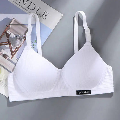 1pcs Women Thin Wireless Bra Girl Seamless Push Up Bra Student Comfort V-Shaped Underwear Adolescent Breathable Comfort Lingerie
