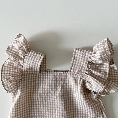 MILANCEL 2026 Summer Baby Clothing Set Toddler Ruffle Tee and Shorts 2Pcs Girls Suits Ruffle Tee Set