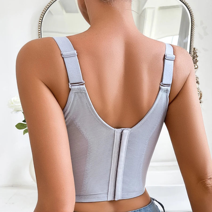 Lace Wireless Adjustable Long Bra Full Cup Body Shaping Comfortable Underwear for Women Slim Fit Tops M L XL XXL
