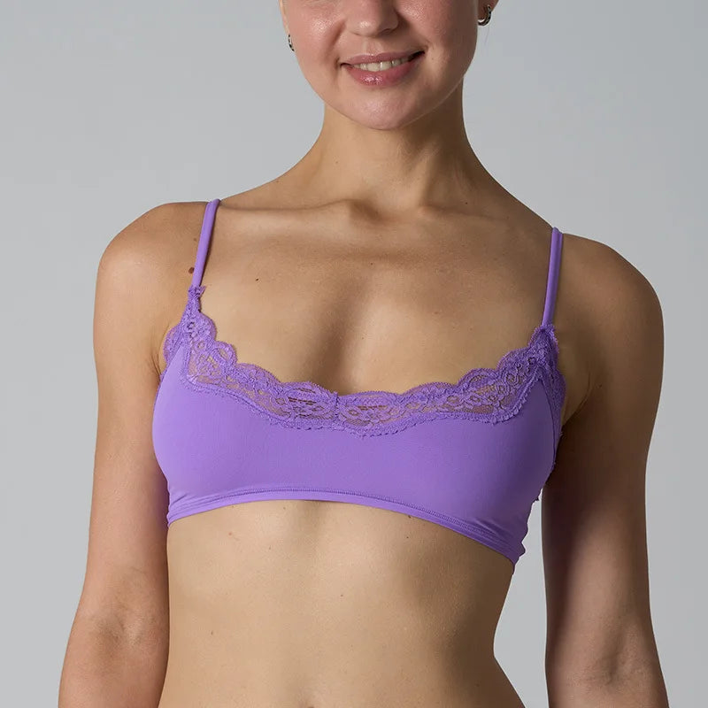 Solid Lace Thin Underwear Sets Women Slim Lift Comfortable Minimalist Without Steel Ring Bra Suit Sweet Y2K Sport Bras and Panty