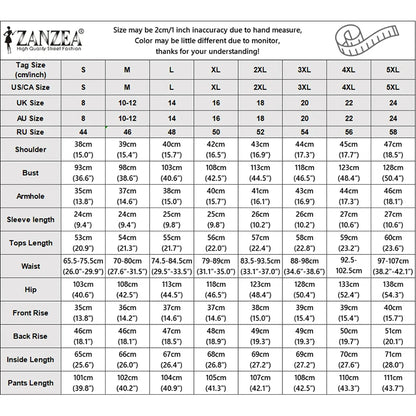 ZANZEA Women's Casual Pant Sets Summer Wide Leg Pant & V-Neck Short Sleeve Shirt 2 Pieces Suits Commute Solid Color Outfits