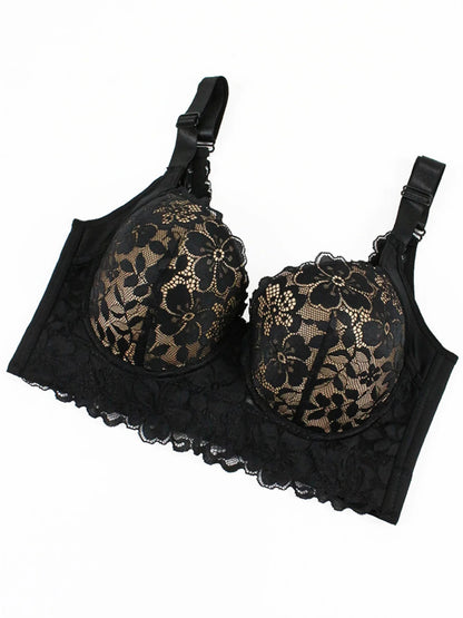 Lace Bra, Comfy & Breathable Bra, Steel Rim Bra Converge Anti sagging Sports，Sexy Women's Lingerie & Underwear