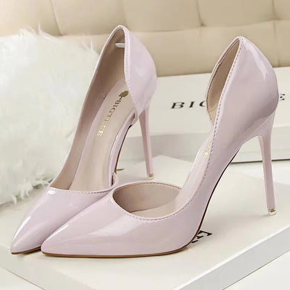 BIGTREE Shoes 2026 Women Pumps Patent Leather High Heels Stiletto Sexy Party Shoes OL Career Women Heels Office Shoes 12 Colors