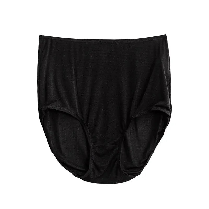 3Pcs/Set Natural Mulberry Silk Women's Underwear High Waist Briefs Traceless Breathable Sexy Underwear  Underwear Women Panties