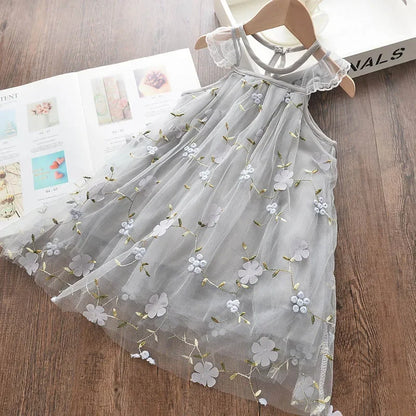 Girl Dress New New Summer Cotton Children Clothing Sleeveless Toddler Princess Kids Dresses for Girls Clothes Embroidery Dress