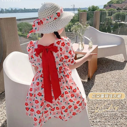 Stylish Summer Floral Dress Girl Clothes 10 To 12 Years From Fashion Junior Girls' Clothing 11 Old Girl's Female Child Children