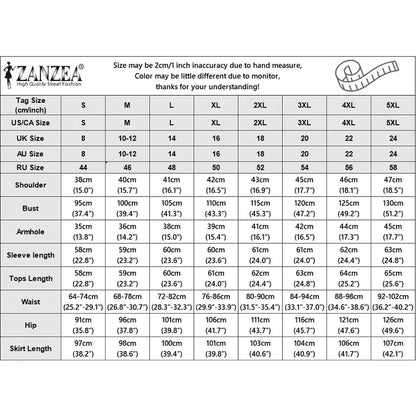 2026 ZANZEA Fashion Women Long Sleeve Shirt Dress Sets Muslim Matching Set Ramadan Outfit Hijab Tracksuit Solid Work Skirt Suit