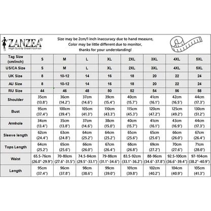 ZANZEA Summer Autumn Women Dress Sets Fashion Long Sleeve Tops Long Skirts Two-piece Outfits Muslim Dress Sets 2PCS Loose Kaftan