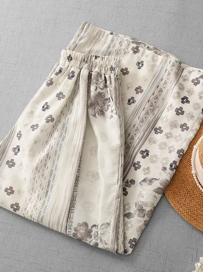 High Waist Wide Leg Pants Korean Japanese Style Casual Summer Fashionable Versatile Slimming Lazy Vacation Casual Pants