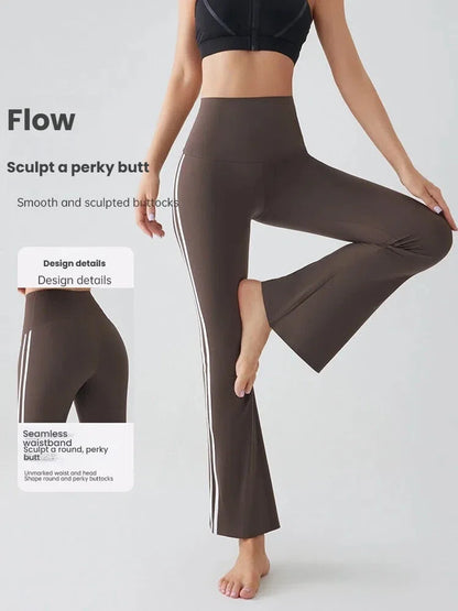 Flares Yoga Pants for Women High Waist Bootcut Workout Leggings Tummy Control Fitness Gym Leggings