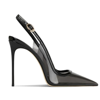 Summer Women High Heeled Shoes for Woman's Pointed Toe Ankle Thin Heels Mixed Colors Pumps Sexy Lady Patent Leather Party Shoes